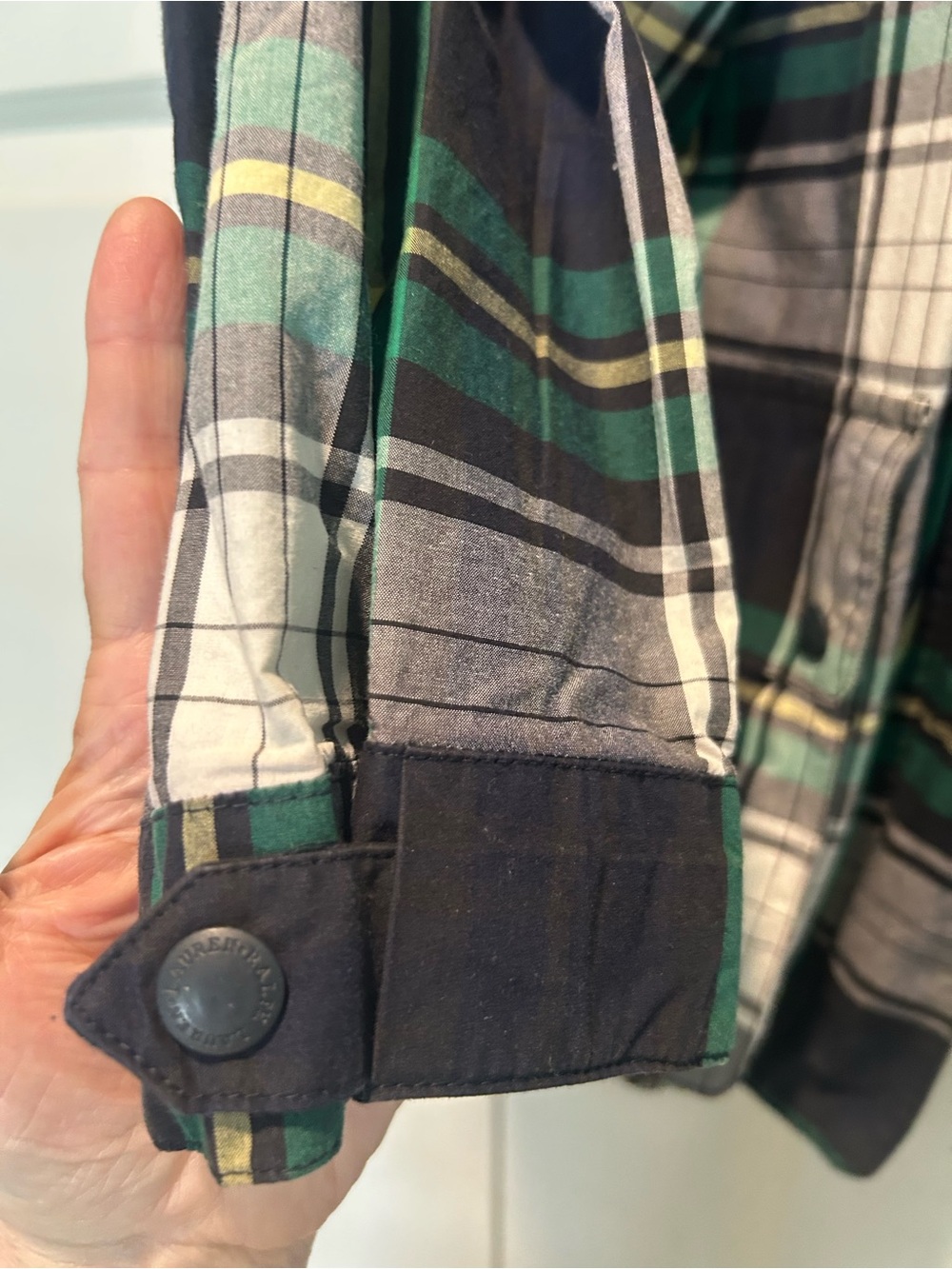 Lauren Ralph Lauren Green Plaid Hooded Raincoat Jacket - Picture 5 of 7